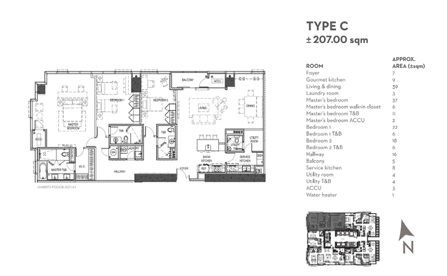 South Tower Grand Hyatt Manila Residences Luxury Condo